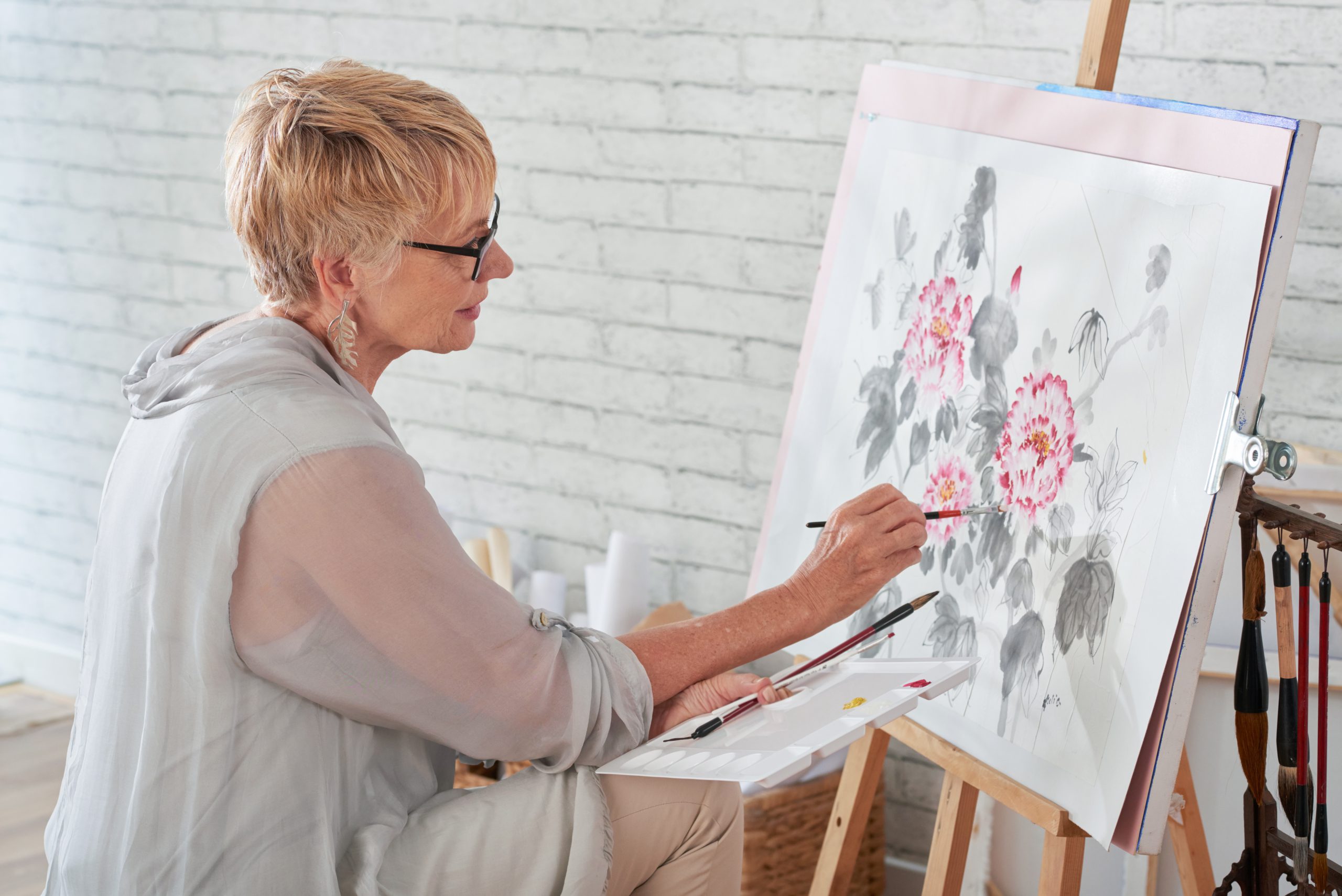 Persona pintando